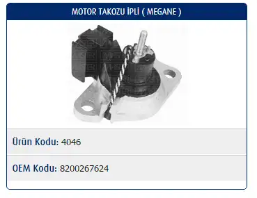 MASTER M4046 Motor Takozu 8200267624 resmi