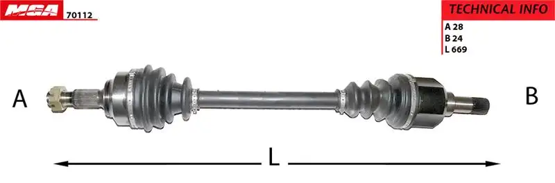 MGA 70112 Ön Aks (Sol) 3272GG resmi