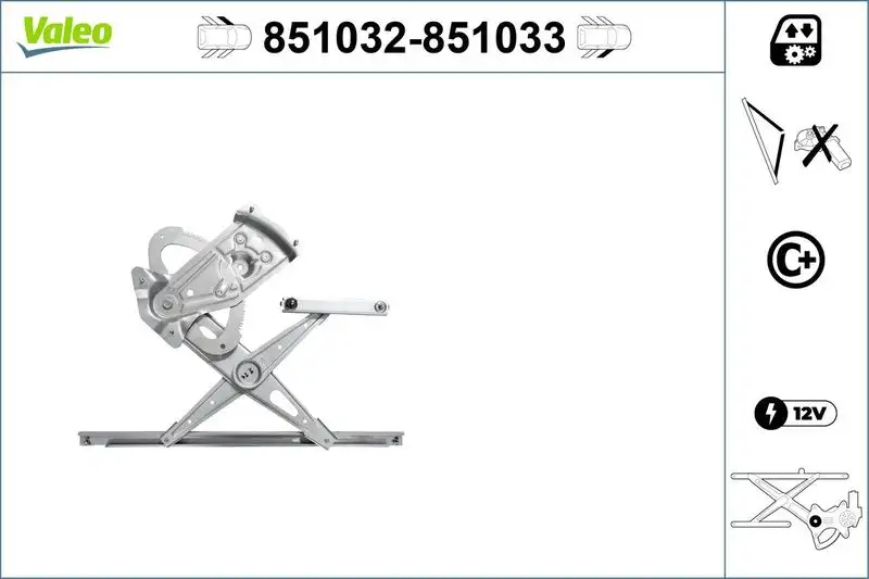 VALEO 851032 Ön Cam Krikosu (Sol) 807216718R resmi