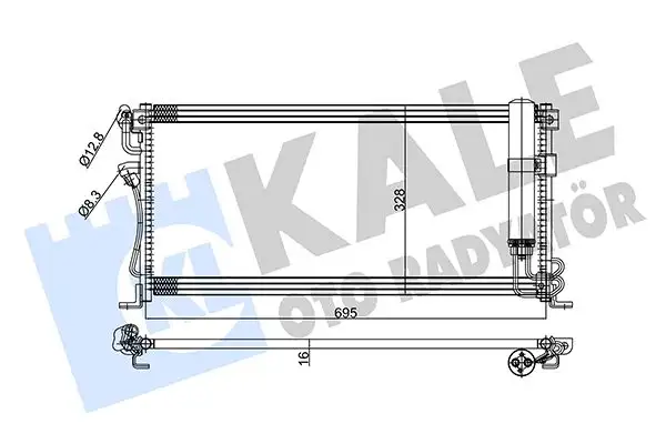 KALE 345770 Klima Radyatörü MR398794 resmi