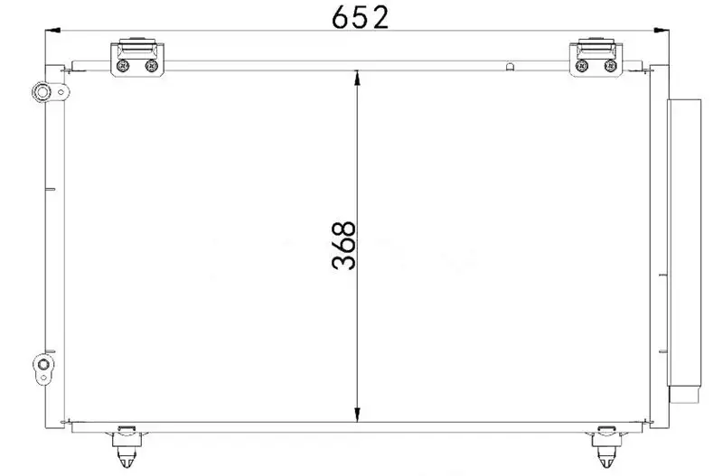 MGA 82383 Klima Radyatörü 8846002150 resmi
