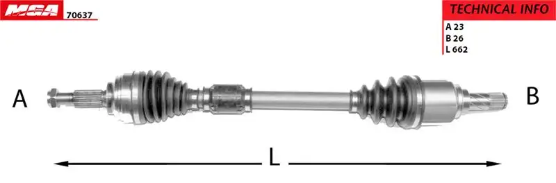 MGA 70637 Ön Aks (Sol) resmi