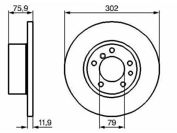 MGA 50522 Ön Fren Diski 34111161693 resmi