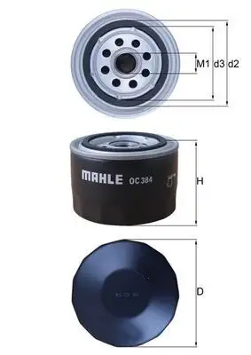 MAHLE OC384 Yağ Filtresi resmi