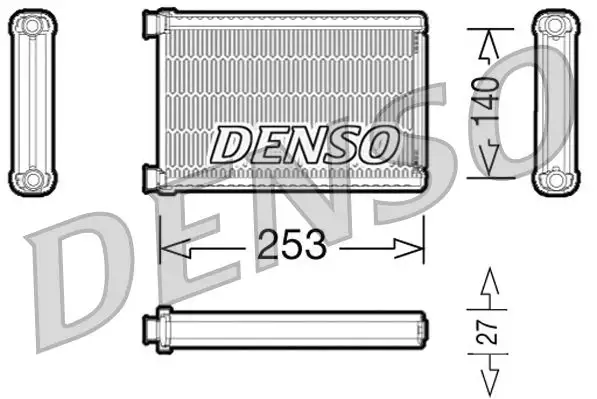 DENSO DRR05005 Kalorifer Radyatörü 64119128953 resmi