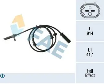 FAE 78334 ABS Hız Sensörü (Arka) 34526775864 resmi
