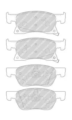 FERODO FDB4933 Ön Fren Balatası 39103797 resmi