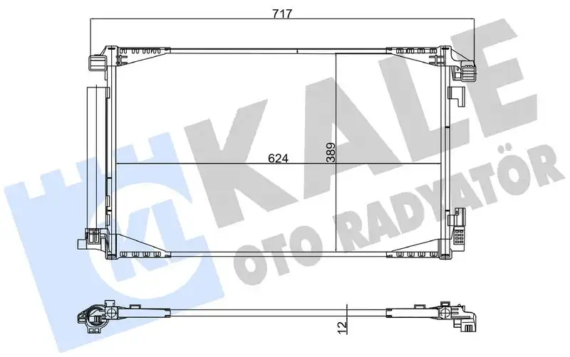 KALE 382585 Klima Radyatörü 88450F4010 resmi