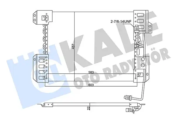 KALE 360150 Klima Radyatörü A9405000254 resmi