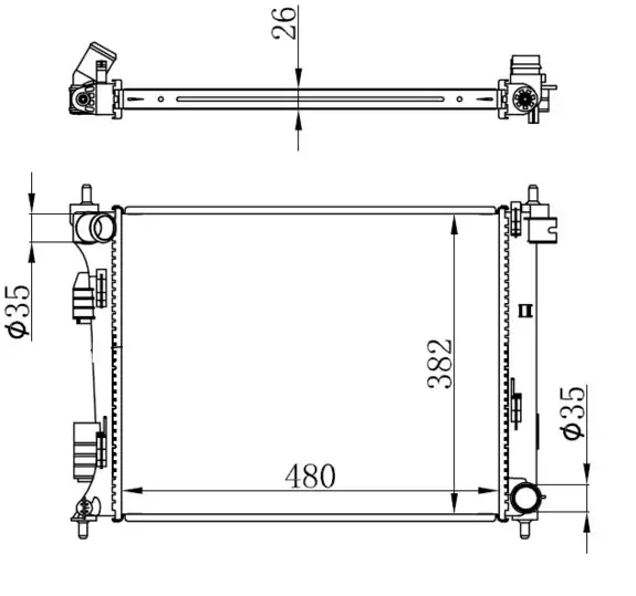 ORIS BHY141026 Radyatör 253101R300 resmi