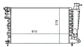 MGA 80146 Radyatör 1301TH resmi