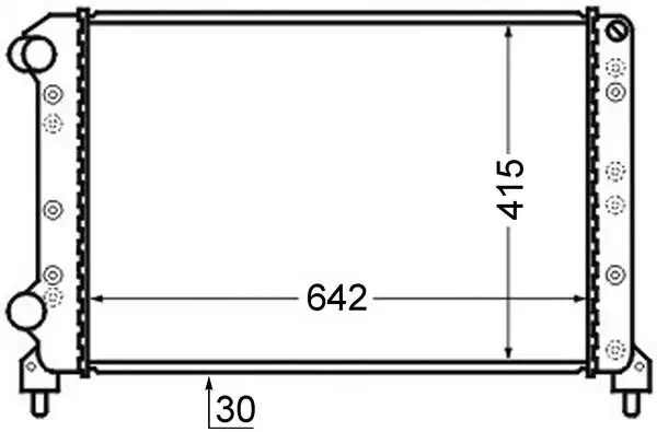 MAHLE CR753000S Radyatör 46803039 resmi