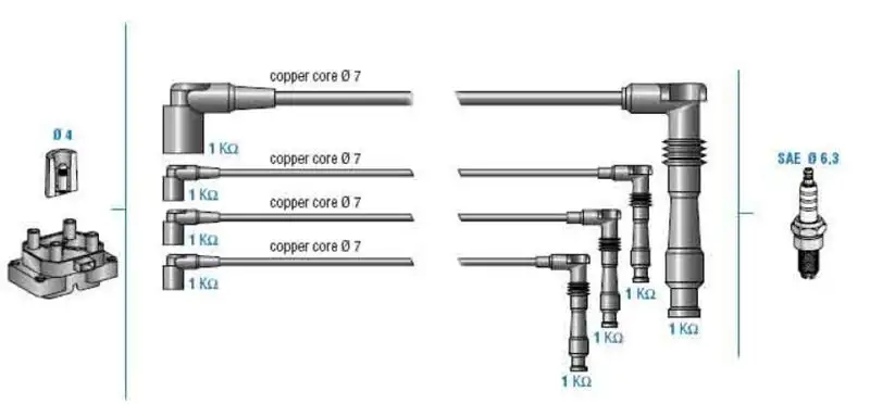DODUCO 7817 Buji Kablosu resmi