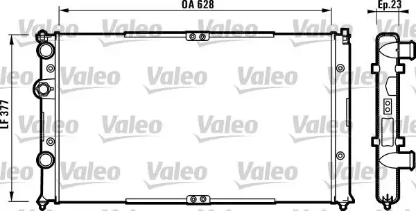 VALEO 732710 Radyatör 6K0121253AS resmi