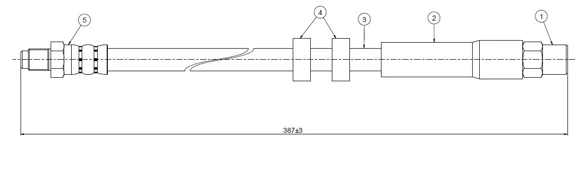 CAVO C800560B Ön Fren Hortumu 91914002 resmi