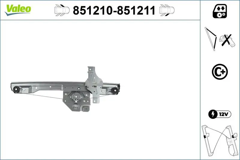 VALEO 851210 Ön Cam Krikosu (Sol) 9673153280 resmi