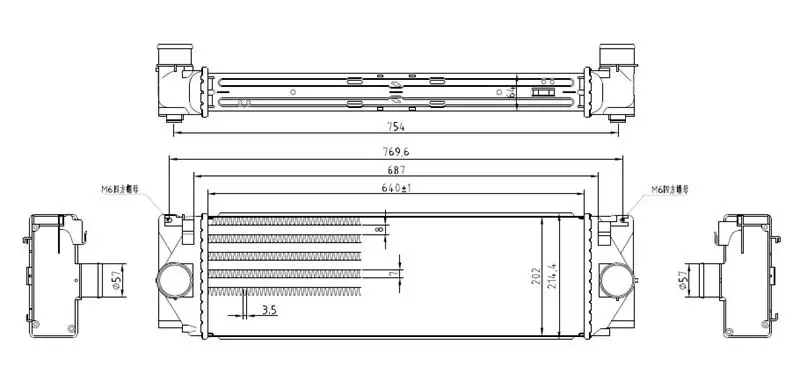 MGA 80522 Turbo Radyatörü 9065010301 resmi