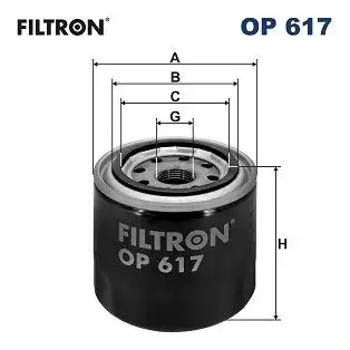 FILTRON OP617 Yağ Filtresi resmi