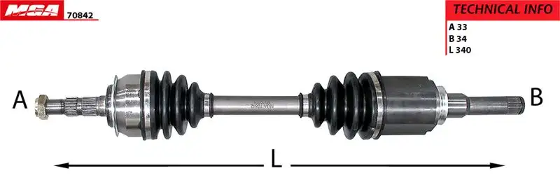 MGA 70842 Ön Aks (Sol) 13334701 resmi