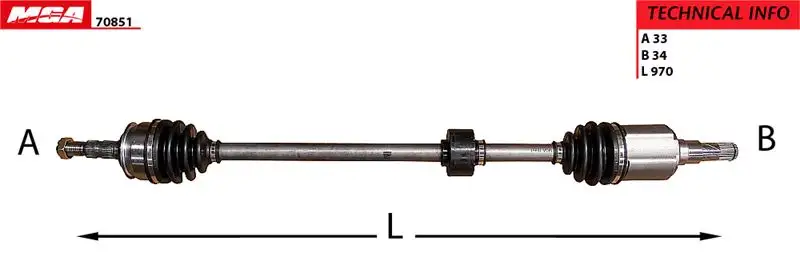 MGA 70851 Ön Aks (Sağ) 13334715 resmi