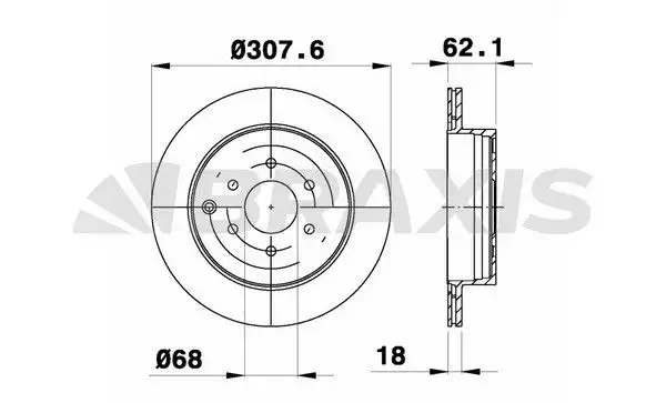 BRAXIS AE0592 Arka Fren Diski resmi