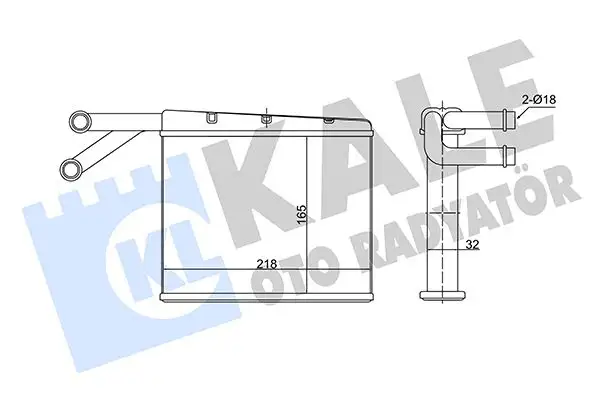 KALE 352150 Kalorifer Radyatörü A0038356101 resmi
