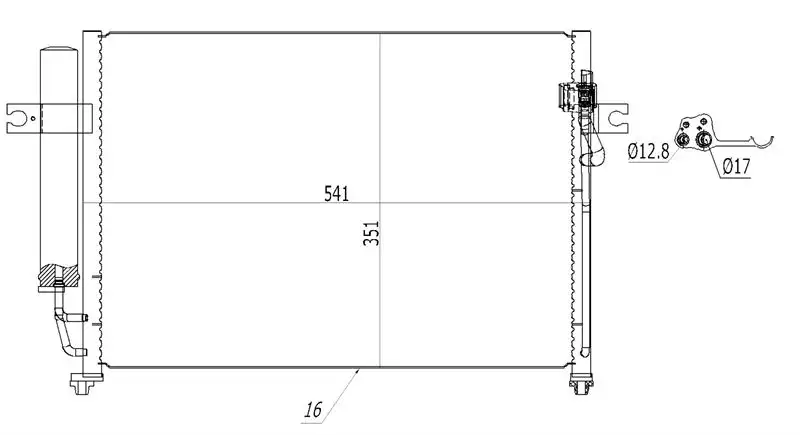 MGA 82250 Klima Radyatörü 976061C100 resmi