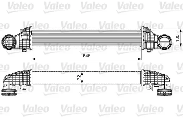 VALEO 818606 Turbo Radyatörü A2115003902 resmi