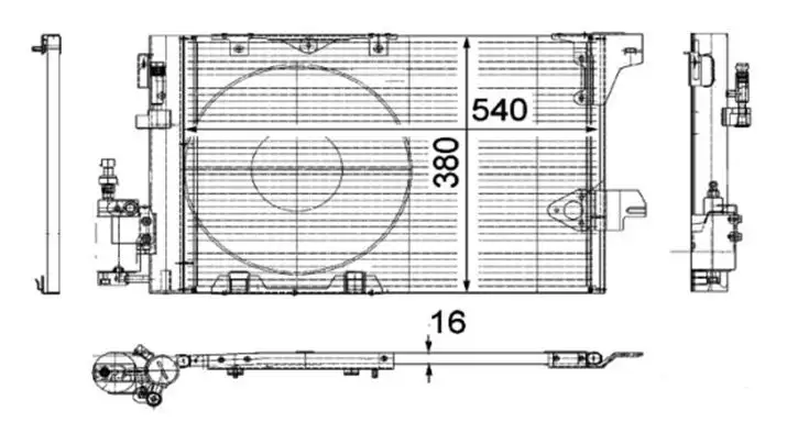 MGA 82141 Klima Radyatörü 1850074 resmi