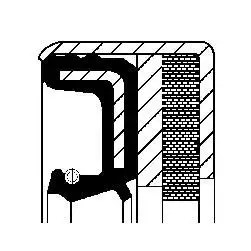 CORTECO 12001895B (82001895) Diferansiyel Keçesi 215290770 resmi