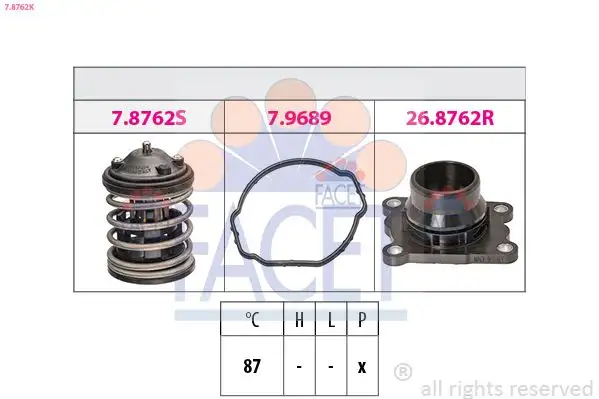 FACET 7.8762K Termostat 11518512234 resmi