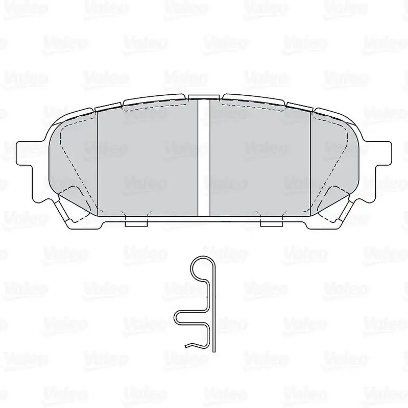 VALEO 670875 Arka Fren Balatası 26696FE050 resmi
