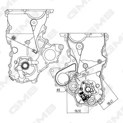 GMB GOAS-62A Yağ Pompası 1510021031 resmi