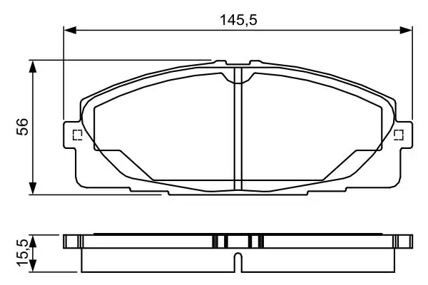 BOSCH 0986TB3214 Ön Fren Balatası resmi