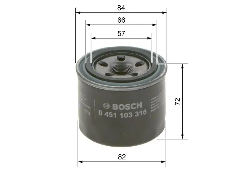 BOSCH 0451103316 Yağ Filtresi resmi