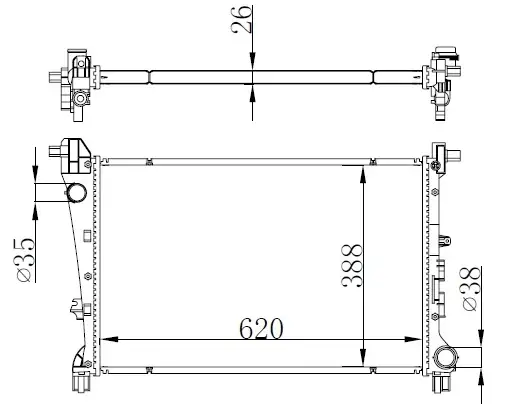 ORIS BFI051026 Radyatör 52052630 resmi