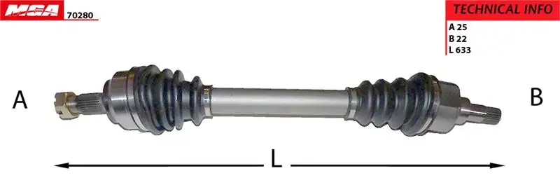 MGA 70280 Ön Aks (Sol) 702092 resmi