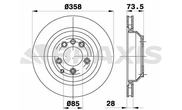 BRAXIS AD0999 Arka Fren Diski resmi