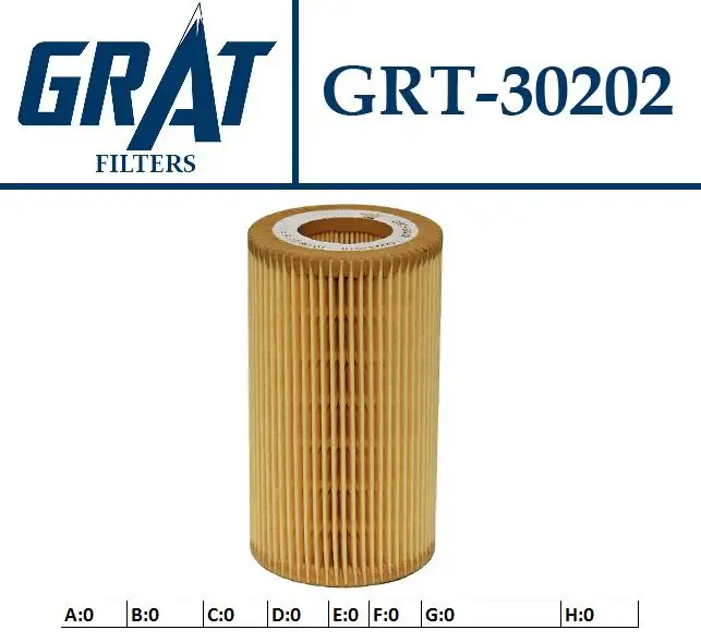 GRAT 30202 Yağ Filtresi 11422247018 resmi