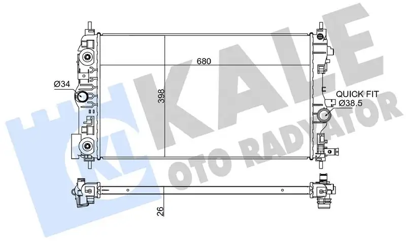 KALE 349300 Radyatör resmi