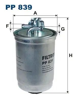 FILTRON PP839 Yakıt Filtresi resmi