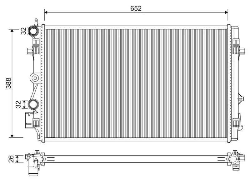 VALEO 701331 Radyatör resmi