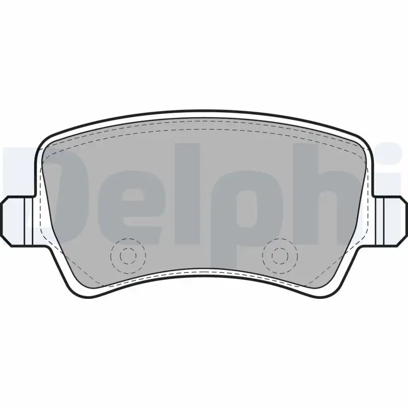 DELPHI LP2008 Arka Fren Balatası resmi