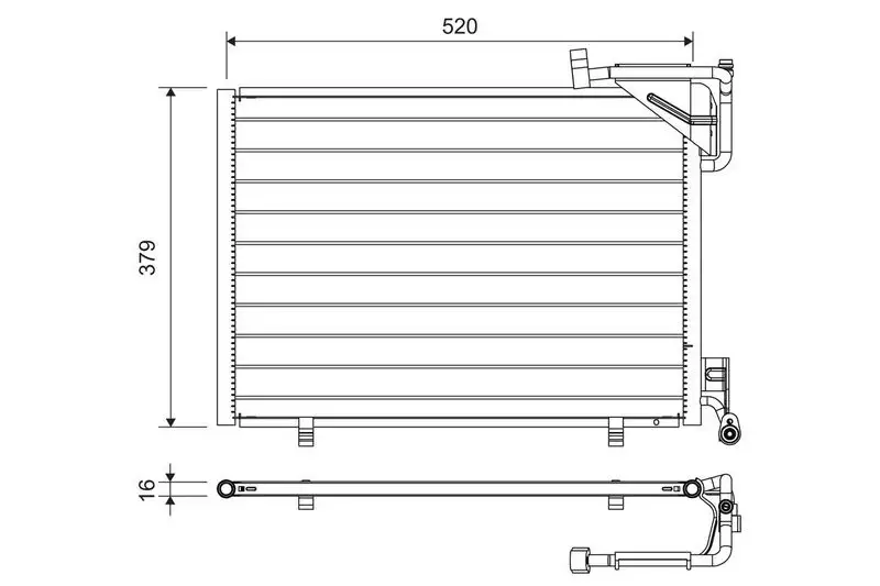 VALEO 814297 Klima Radyatörü resmi