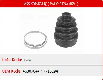 MASTER M4282 İç Aks Körüğü 7715294 resmi