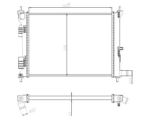 MGA 80440 Radyatör 253101R000 resmi