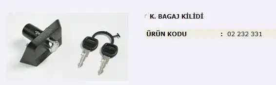 MITA 02232331 Bagaj Kilidi 85004500 resmi