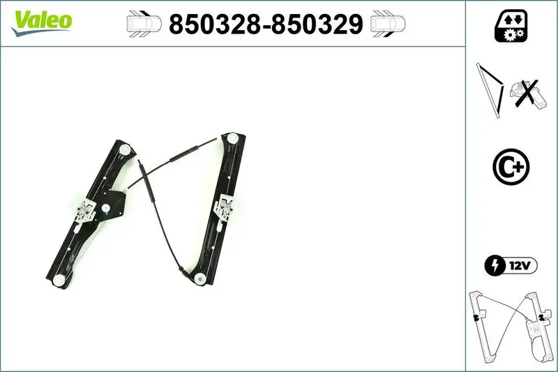 VALEO 850328 Ön Cam Krikosu (Sol) 51337281881 resmi