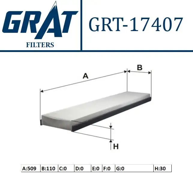 GRAT 17407 Polen Filtresi 6S8J19G244AA resmi