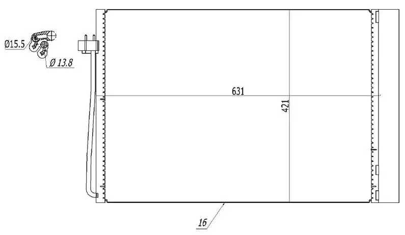 ORIS CBM586016 Klima Radyatörü resmi